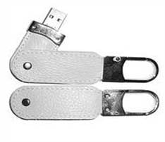 Leather Swivel Keyring USB Flash Drive