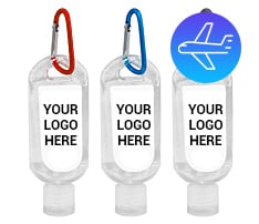 Hand Sanitizer Gel with Carabiner, 2 oz.