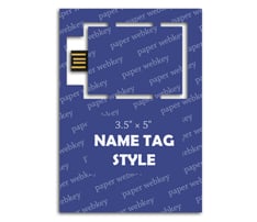 Name Tag 3.5" x 5" Paper Webkey