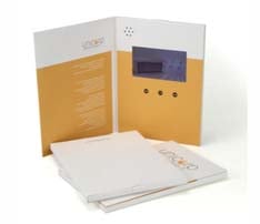 4.3 inch LCD A4 Size Bi-fold Video Brochure