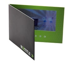 7 inch LCD A5 Size Bi-fold Video Brochure