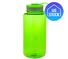 Wide-Mouth Plastic Water Bottle, 38 oz.