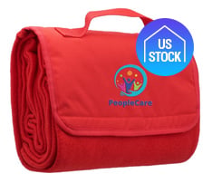 Roll Up Picnic Blanket with Easy Carry Handle 45" X 55"