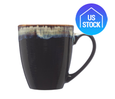 Drip Glaze Rim Ceramic Mug, 17 oz.