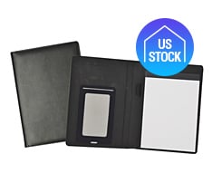 Leatherette Padfolio with Smartphone Sleeve