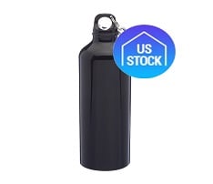 Aluminum Water Bottle with Carabiner, 24 oz.