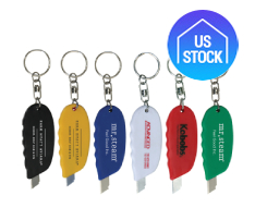 Retractable Box Cutter Knife Keychain