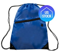 Polyester Drawstring Backpack with Pocket