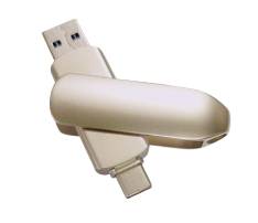 Electroplated Nickel Type-C USB Flash Drive 3.0