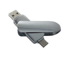Electroplated Chrome Type-C USB Flash Drive