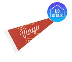 8" x 18" Full Color Felt Pennant Flag Banner with Strip