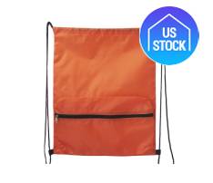 Drawstring Backpack with Front Pocket