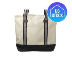 Large Sea Coast Polyester Tote Bag