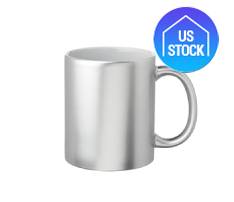 Metallic Stoneware Mug, 11 oz.