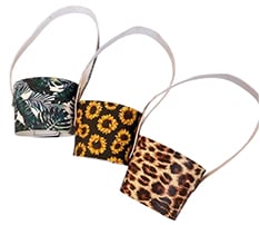 Leather Cup Sleeve with Hook and Loop Fastener