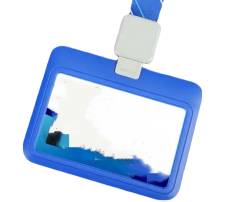 PVC Leather Card Badge Wallet with Lanyard - Style 2