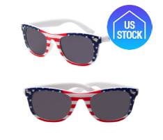 Vintage American Flag Design Sunglasses