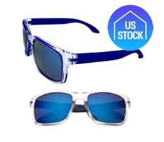 Two-Tone Mirror Lenses Polycarbonate Sunglasses