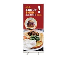 Fabric Pop Up Banner With Aluminum Base