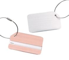 Aluminum Luggage Tag (Cornered)