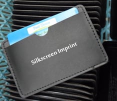 USB Accessory: Leather Pouch with 1 color Imprint