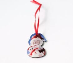 Snowman MDF Christmas Ornament