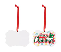 Frame Aluminum Double-Sided Christmas Ornament