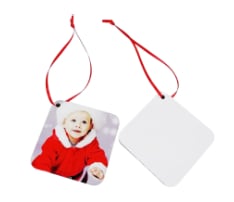 Square MDF Christmas Ornament