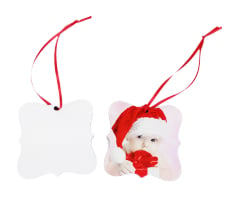 Square Frame MDF Christmas Ornament