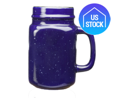 Ceramic Mason Jar Mugs, 16 oz.