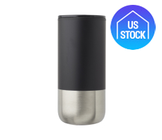 Hybrid Stainless Steel Plastic Tumbler with Straw, 20 oz.