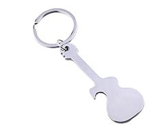 Guitar Shaped Bottle Opener Keychain
