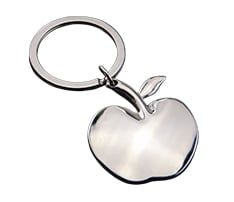 Apple Shape Metal Keychain
