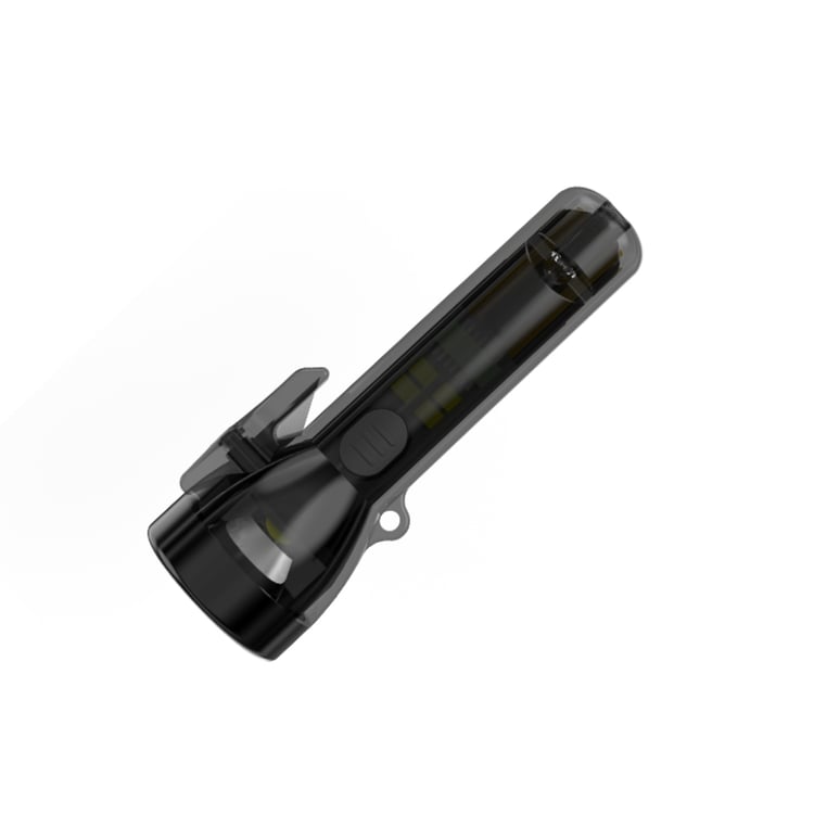 Mini LED Keychain with Warning Knife and Whistle