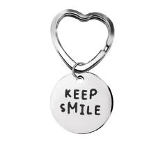 Stainless Steel Round Keychain