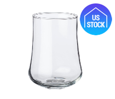 Elegant Rose Bud Stemless Glass, 15.5 oz.