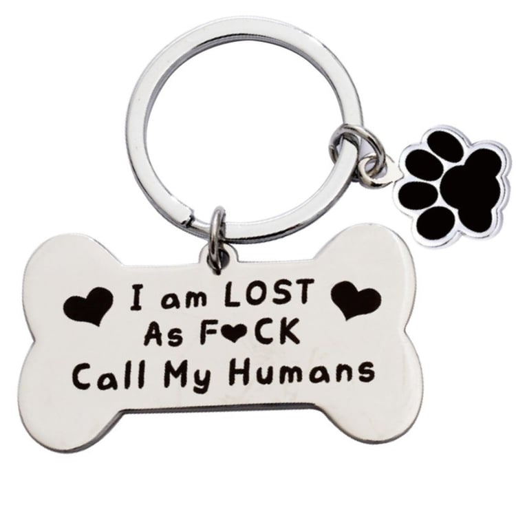 Metal Bone Shaped Keychain