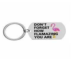 Stainless Steel Rectangle Keychain