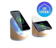 3-in-1 Wireless Charger with Bluetooth Speaker and Stand
