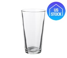 Clear Thick Wall Pint Glass, 16 oz