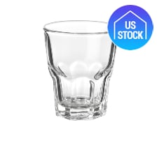 Hexagon Base Clear Shot Glass, 1.5 oz