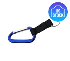 Metal Carabiner with Strap Keychain