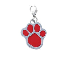 Paw Shaped Zinc Pet Tag