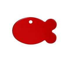 Aluminum Fish Shaped Pet Tag