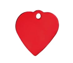 Heart Shape Aluminum Pet Tag