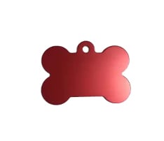 Bone Shape Aluminum Pet Tag