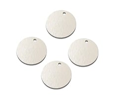 Silver Round Design Brass Pet Tag