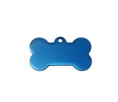 Bone Shaped Brass Pet Tag