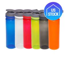 Flip Lid Plastic Sports Water Bottle, 22 oz.