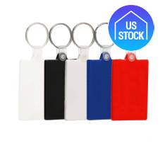 Rectangle Soft Plastic Keychain